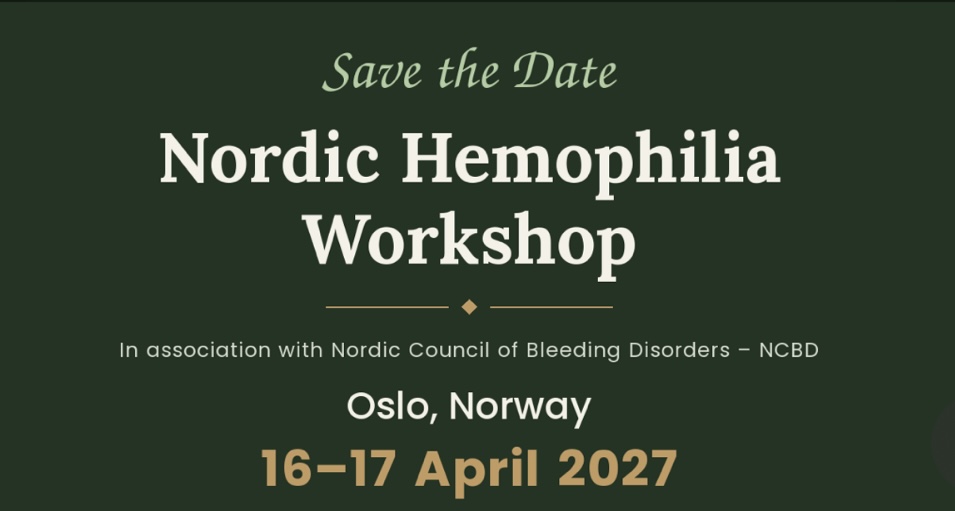 Nordic Hemophilia Workshop 16-17 April 2027